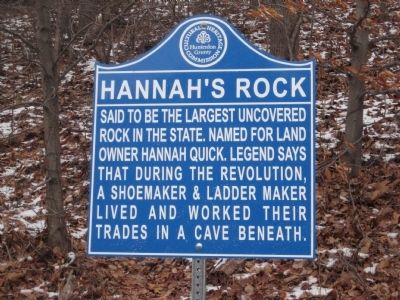 Hannah's Rock Marker. Click for full size. Hannah's Rock Marker image. Click for full size.