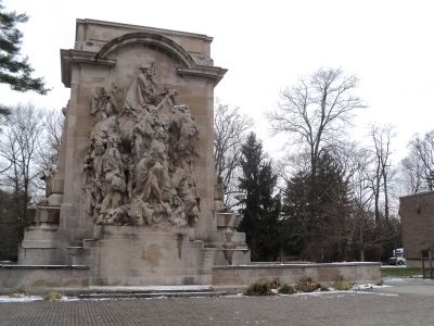 The Princeton Battle Monument and Marker. Click for full size. The Princeton Battle Monument and Marker image. Click for full size.