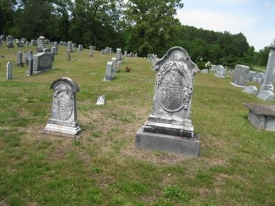 Parker Tombstones in Jones Cemetery image. Click for full size.