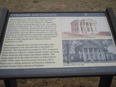 Colonnade and Gravesite Marker image. Click for full size.