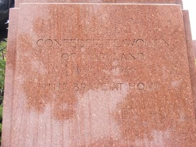 Confederate Women of Maryland Marker. Click for full size. Confederate Women of Maryland Marker image. Click for full size.