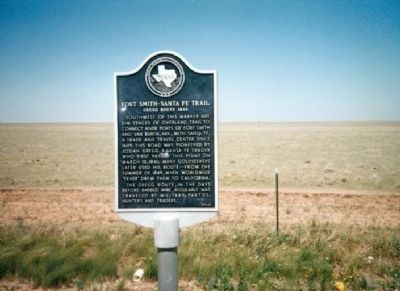 Fort Smith Sante Fe Trail Marker image. Click for full size.