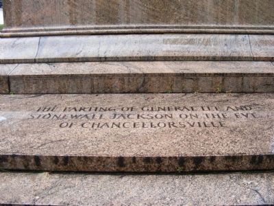 Lee and Jackson Memorial Marker. Click for full size. Lee and Jackson Memorial Marker image. Click for full size.