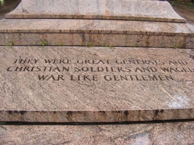 Lee and Jackson Memorial Marker. Click for full size. Lee and Jackson Memorial Marker image. Click for full size.
