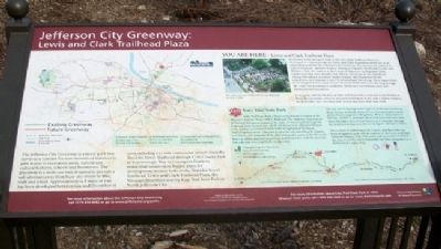 Jefferson City Greenway Marker. Click for full size. Jefferson City Greenway Marker image. Click for full size.