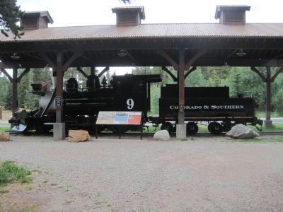 Engine No. 9 and Marker. Click for full size. Engine No. 9 and Marker image. Click for full size.