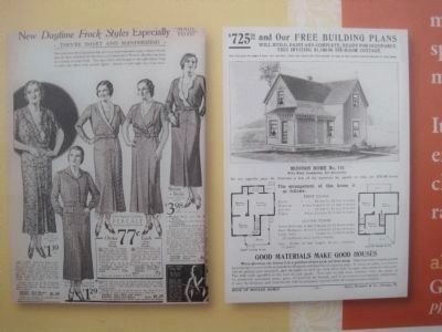 Pictures of Sears Roebuck Catalog items on the Marker image. Click for full size.