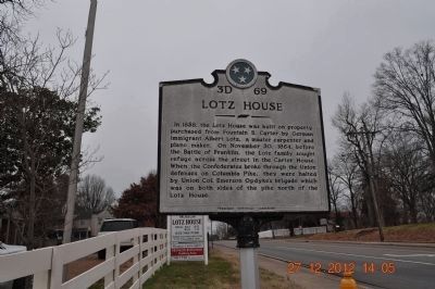 Lotz House Marker image. Click for full size.