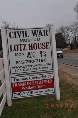 Civil War Museum Lotz House image. Click for full size.