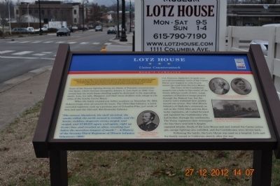 Lotz House Marker image. Click for full size.