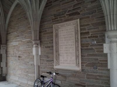 Marker at Holder Hall. Click for full size. Marker at Holder Hall image. Click for full size.