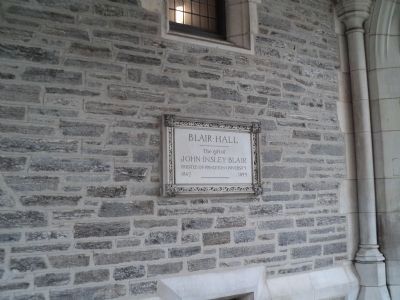 Blair Hall Marker image. Click for full size.