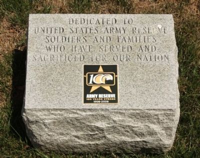 U. S. Army Reserves Marker image. Click for full size.