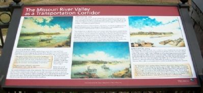 The Missouri River Valley as a Transportation Corridor Marker image. Click for full size.