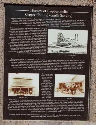 History of Copperopolis Marker image. Click for full size.