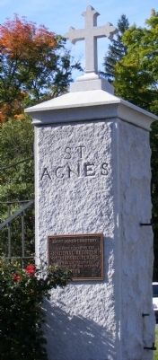Saint Agnes Cemetery Marker image. Click for full size.