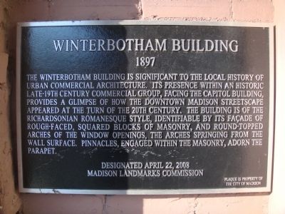 Winterbotham Building Marker image. Click for full size.