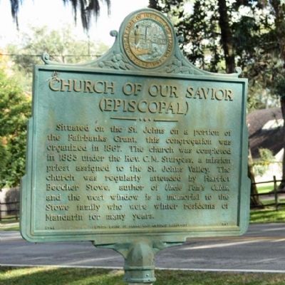 Church of Our Savior Marker. Click for full size. Church of Our Savior Marker image. Click for full size.