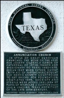 Annunciation Church Marker image. Click for full size.