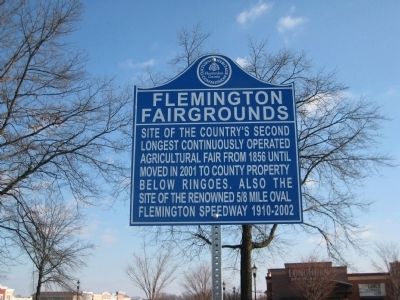 Flemington Fairgrounds Marker. Click for full size. Flemington Fairgrounds Marker image. Click for full size.
