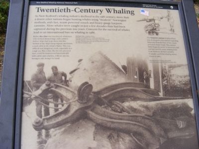 Twentieth-Century Whaling Marker. Click for full size. Twentieth-Century Whaling Marker image. Click for full size.