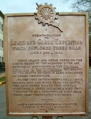 Lewis and Clark Expedition Marker image. Click for full size.