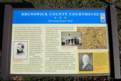 Brunswick County Courthouse CWT Marker image. Click for full size.