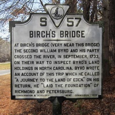 Birch's Bridge Marker image. Click for full size.