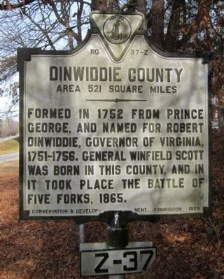 Dinwiddie County Marker image. Click for full size.