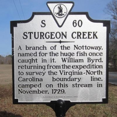 Sturgeon Creek Marker image. Click for full size.