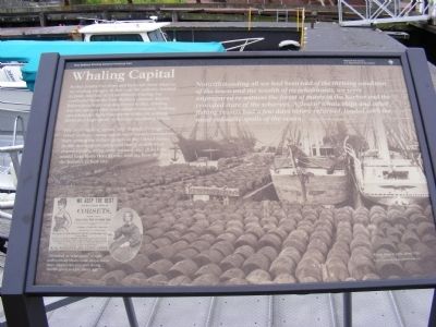 Whaling Capital Marker. Click for full size. Whaling Capital Marker image. Click for full size.