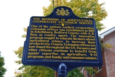 The Beginning of Agricultural Cooperative Extension Service Marker image. Click for full size.