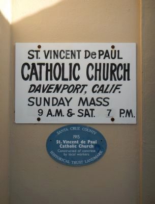 St. Vincent de Paul Catholic Church Marker image. Click for full size.