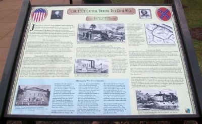 The State Capital During The Civil War Marker image. Click for full size.