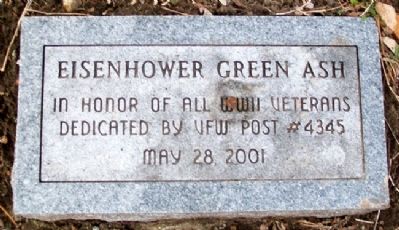 Eisenhower Green Ash Marker image. Click for full size.
