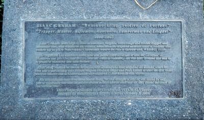 Isaac Graham: “Swashbuckling Soldier of Fortune Marker. Click for full size. Isaac Graham: “Swashbuckling Soldier of Fortune Marker image. Click for full size.