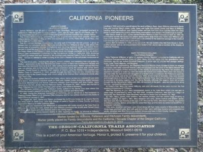 California Pioneers Marker image. Click for full size.