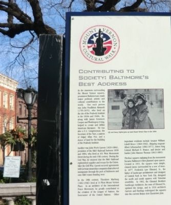 Mount Vernon Cultural Walk-Contributing to Society Marker. Click for full size. Mount Vernon Cultural Walk-Contributing to Society Marker image. Click for full size.