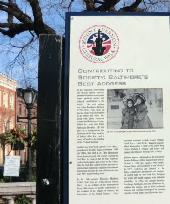 Mount Vernon Cultural Walk-Contributing to Society Marker image. Click for full size.