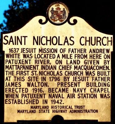 Saint Nicholas Church Marker. Click for full size. Saint Nicholas Church Marker image. Click for full size.