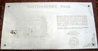 Smith - Burke Park Marker image. Click for full size.