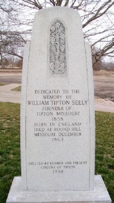 William Tipton Seely Monument image. Click for more information.