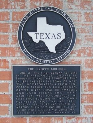 Groppe Building Marker. Click for full size. Groppe Building Marker image. Click for full size.