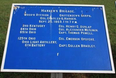 Harker's Brigade Marker image, Touch for more information