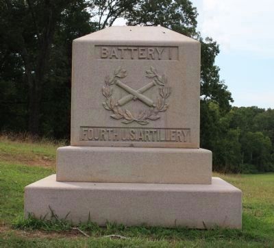Battery I, Fourth U.S. Artillery Marker. Click for full size. Battery I, Fourth U.S. Artillery Marker image. Click for full size.