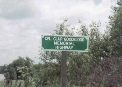 Cpl. Clair Goodblood Marker image. Click for full size.