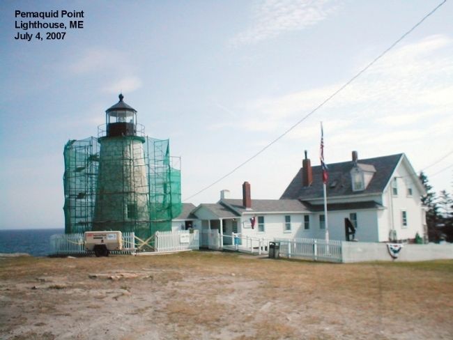 Pemaquid Point Lighthouse Marker image. Click for full size.