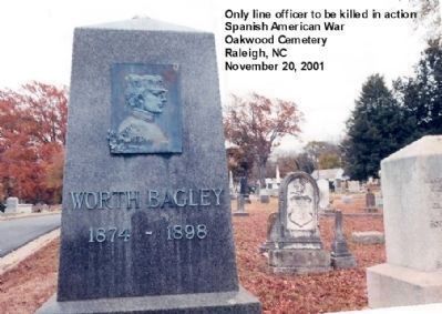 Worth Bagley headstone image. Click for full size.