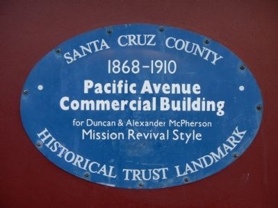 Pacific Avenue Commercial Building Marker image. Click for full size.