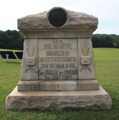 64th Ohio Infantry Marker. Click for full size. 64th Ohio Infantry Marker image. Click for full size.